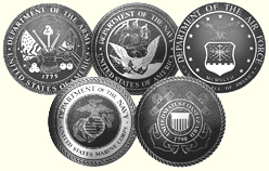 Cast Aluminum Military Plaques