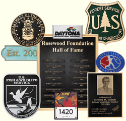 Cast Metal Plaques